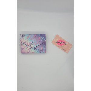 Betsey Johnson Luv Betsey LBCASH Purple Blue Pink Wallet NEW